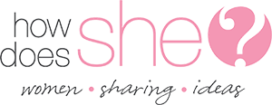 how does she? logo